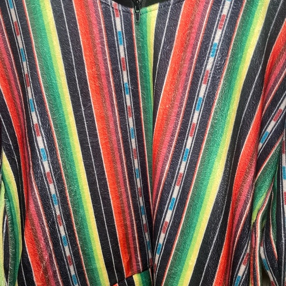 Lucky & Blessed Women’s 3/4 zip pullover long sleeve multicolored shirt - Picture 5 of 8